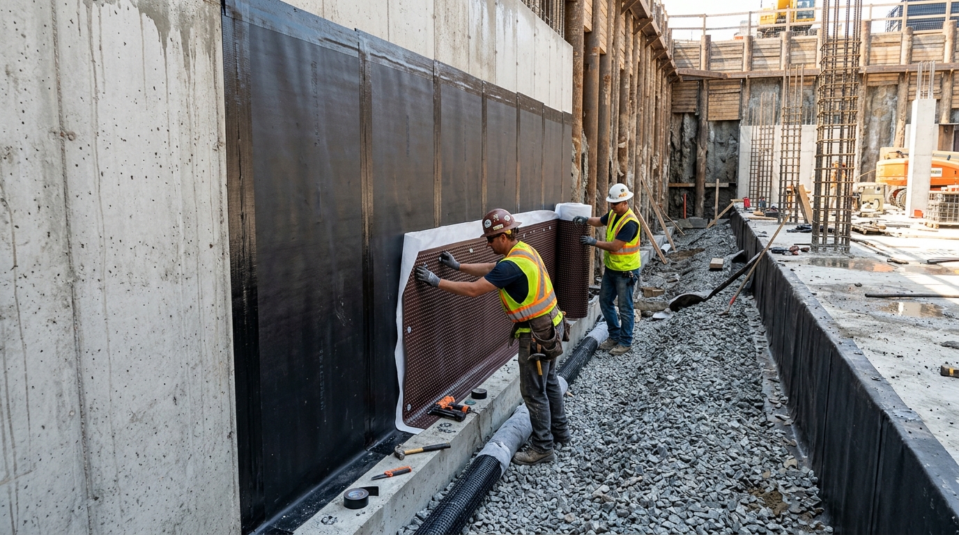 Basement & Sub-Structure Tanking - Waterproofing System in Oman - Al Sameem