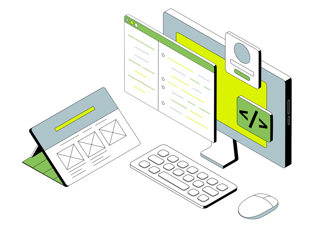 Web development-illustration